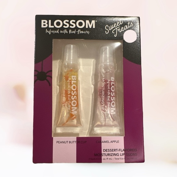 Blossom Sweet Treats Dessert Lip Gloss Set - Peanut Butter Cup & Caramel Apple - Picture 2 of 3
